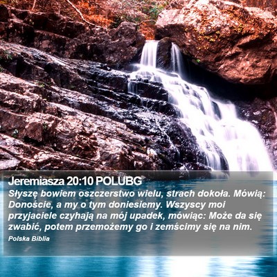 Jeremiasza 20:10 POLUBG Bible Verse Image