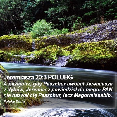 Jeremiasza 20:3 POLUBG Bible Verse Image