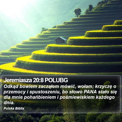 Jeremiasza 20:8 POLUBG Bible Verse Image