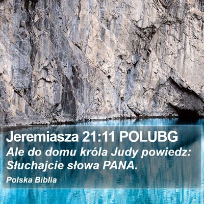 Jeremiasza 21:11 POLUBG Bible Verse Image