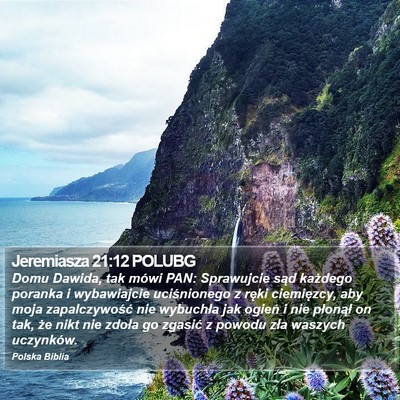 Jeremiasza 21:12 POLUBG Bible Verse Image