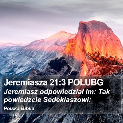 Jeremiasza 21:3 POLUBG Bible Verse Image