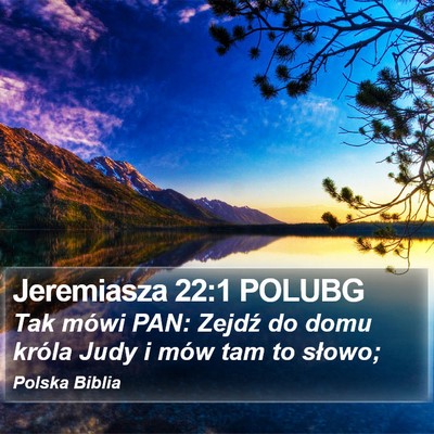 Jeremiasza 22:1 POLUBG Bible Verse Image