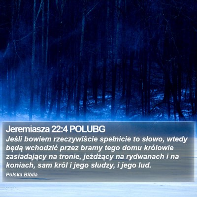 Jeremiasza 22:4 POLUBG Bible Verse Image