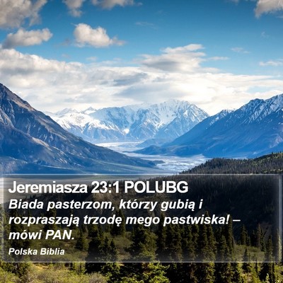 Jeremiasza 23:1 POLUBG Bible Verse Image