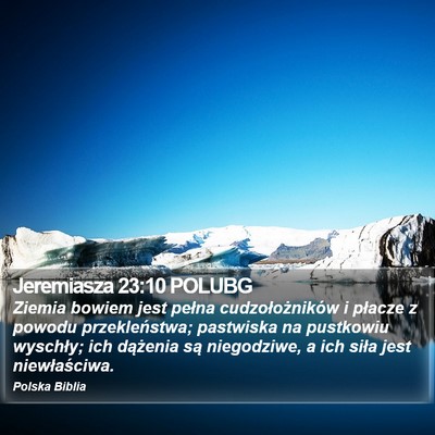 Jeremiasza 23:10 POLUBG Bible Verse Image