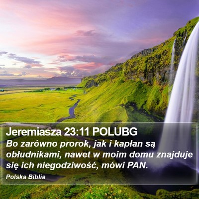 Jeremiasza 23:11 POLUBG Bible Verse Image