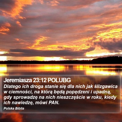 Jeremiasza 23:12 POLUBG Bible Verse Image
