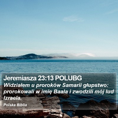 Jeremiasza 23:13 POLUBG Bible Verse Image