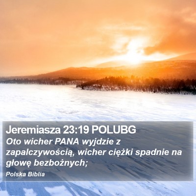 Jeremiasza 23:19 POLUBG Bible Verse Image
