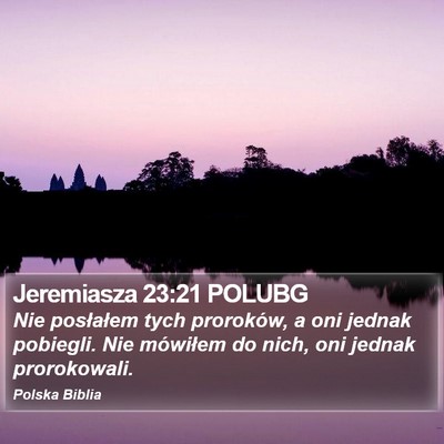 Jeremiasza 23:21 POLUBG Bible Verse Image