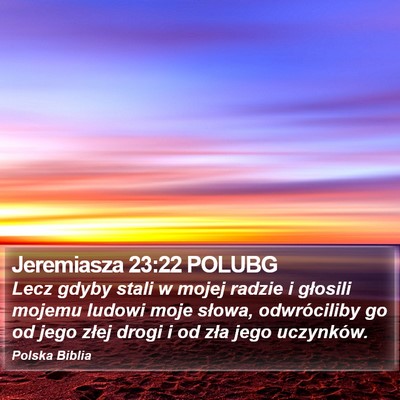 Jeremiasza 23:22 POLUBG Bible Verse Image