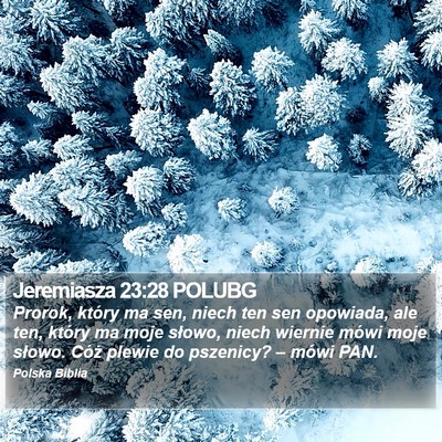 Jeremiasza 23:28 POLUBG Bible Verse Image