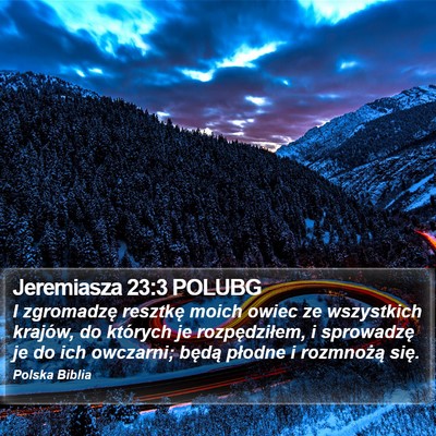 Jeremiasza 23:3 POLUBG Bible Verse Image