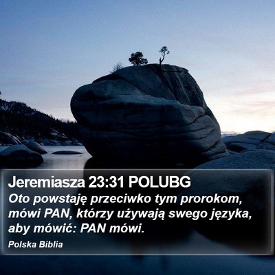 Jeremiasza 23:31 POLUBG Bible Verse Image