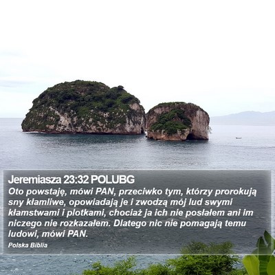 Jeremiasza 23:32 POLUBG Bible Verse Image