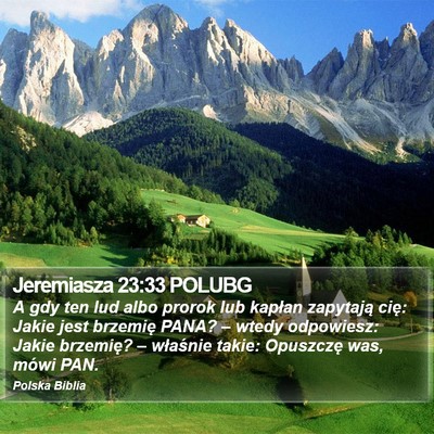 Jeremiasza 23:33 POLUBG Bible Verse Image