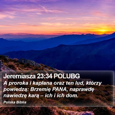 Jeremiasza 23:34 POLUBG Bible Verse Image