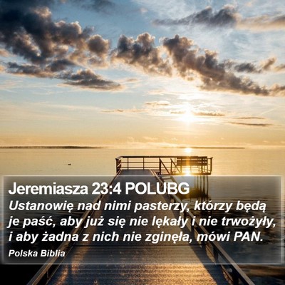 Jeremiasza 23:4 POLUBG Bible Verse Image