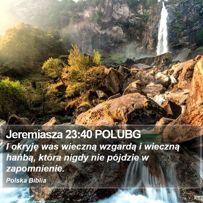Jeremiasza 23:40 POLUBG Bible Verse Image