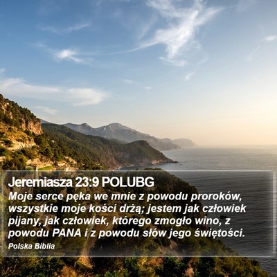 Jeremiasza 23:9 POLUBG Bible Verse Image