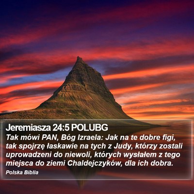 Jeremiasza 24:5 POLUBG Bible Verse Image