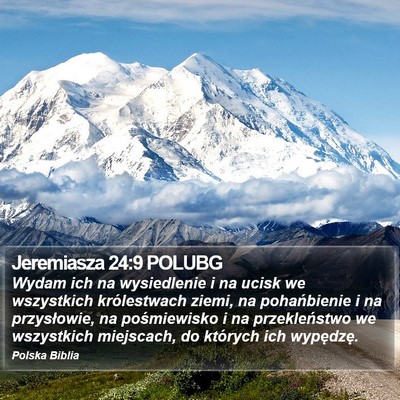 Jeremiasza 24:9 POLUBG Bible Verse Image