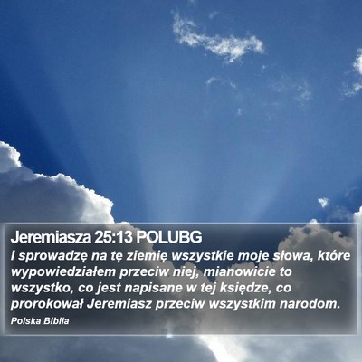 Jeremiasza 25:13 POLUBG Bible Verse Image