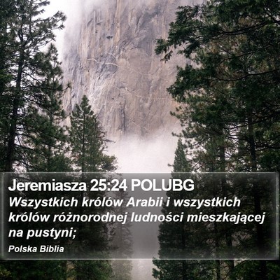 Jeremiasza 25:24 POLUBG Bible Verse Image