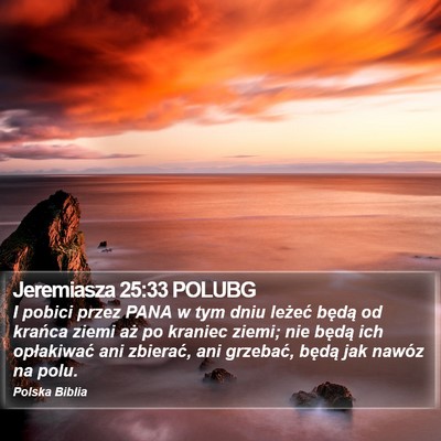 Jeremiasza 25:33 POLUBG Bible Verse Image