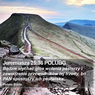 Jeremiasza 25:36 POLUBG Bible Verse Image
