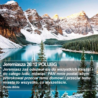 Jeremiasza 26:12 POLUBG Bible Verse Image