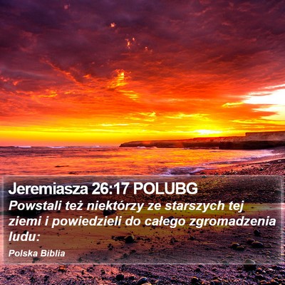 Jeremiasza 26:17 POLUBG Bible Verse Image