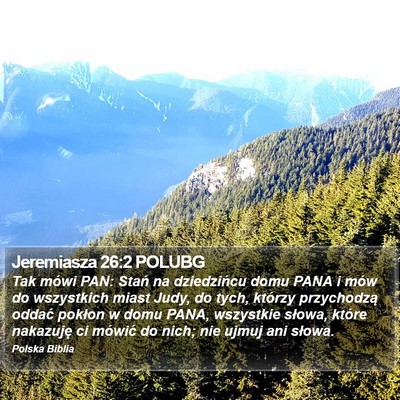 Jeremiasza 26:2 POLUBG Bible Verse Image