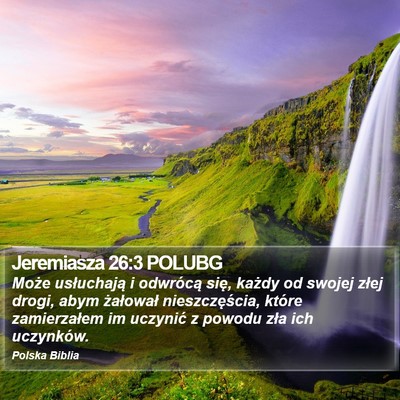 Jeremiasza 26:3 POLUBG Bible Verse Image