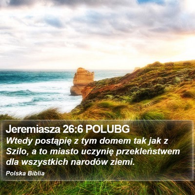 Jeremiasza 26:6 POLUBG Bible Verse Image