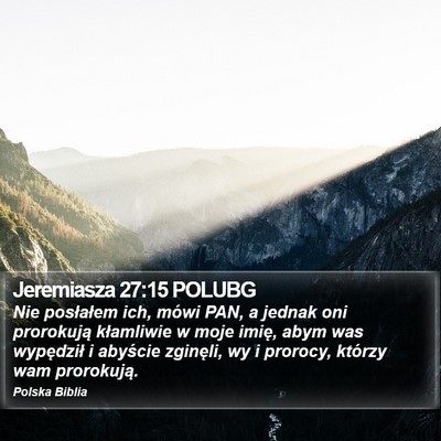 Jeremiasza 27:15 POLUBG Bible Verse Image
