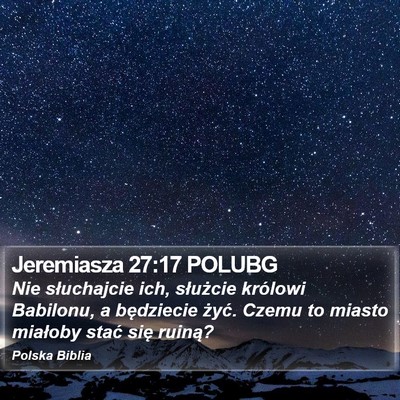 Jeremiasza 27:17 POLUBG Bible Verse Image