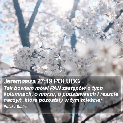 Jeremiasza 27:19 POLUBG Bible Verse Image