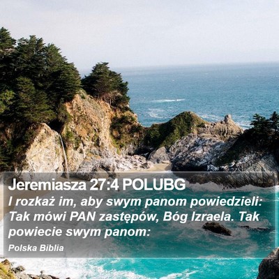 Jeremiasza 27:4 POLUBG Bible Verse Image