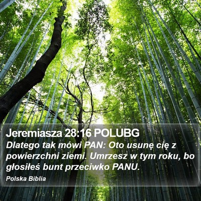 Jeremiasza 28:16 POLUBG Bible Verse Image