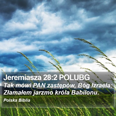 Jeremiasza 28:2 POLUBG Bible Verse Image