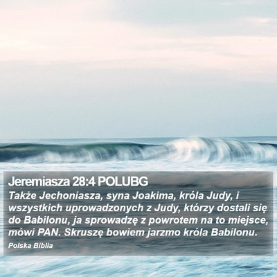 Jeremiasza 28:4 POLUBG Bible Verse Image