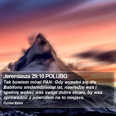 Jeremiasza 29:10 POLUBG Bible Verse Image