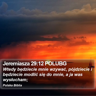 Jeremiasza 29:12 POLUBG Bible Verse Image