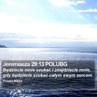 Jeremiasza 29:13 POLUBG Bible Verse Image