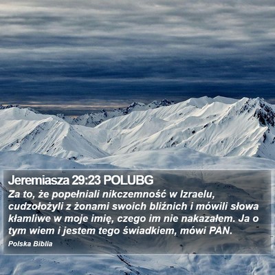 Jeremiasza 29:23 POLUBG Bible Verse Image