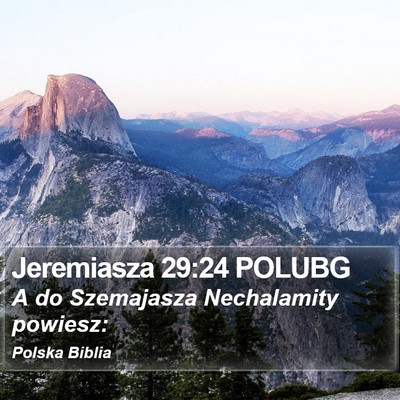 Jeremiasza 29:24 POLUBG Bible Verse Image
