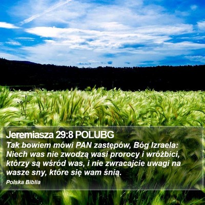 Jeremiasza 29:8 POLUBG Bible Verse Image
