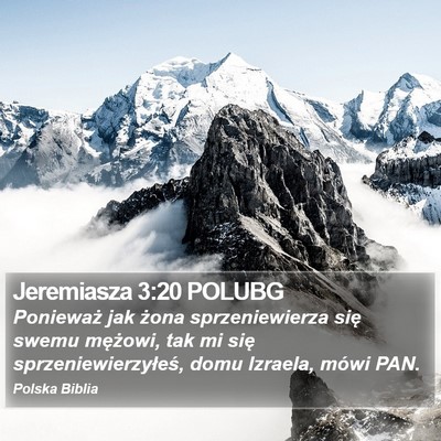 Jeremiasza 3:20 POLUBG Bible Verse Image